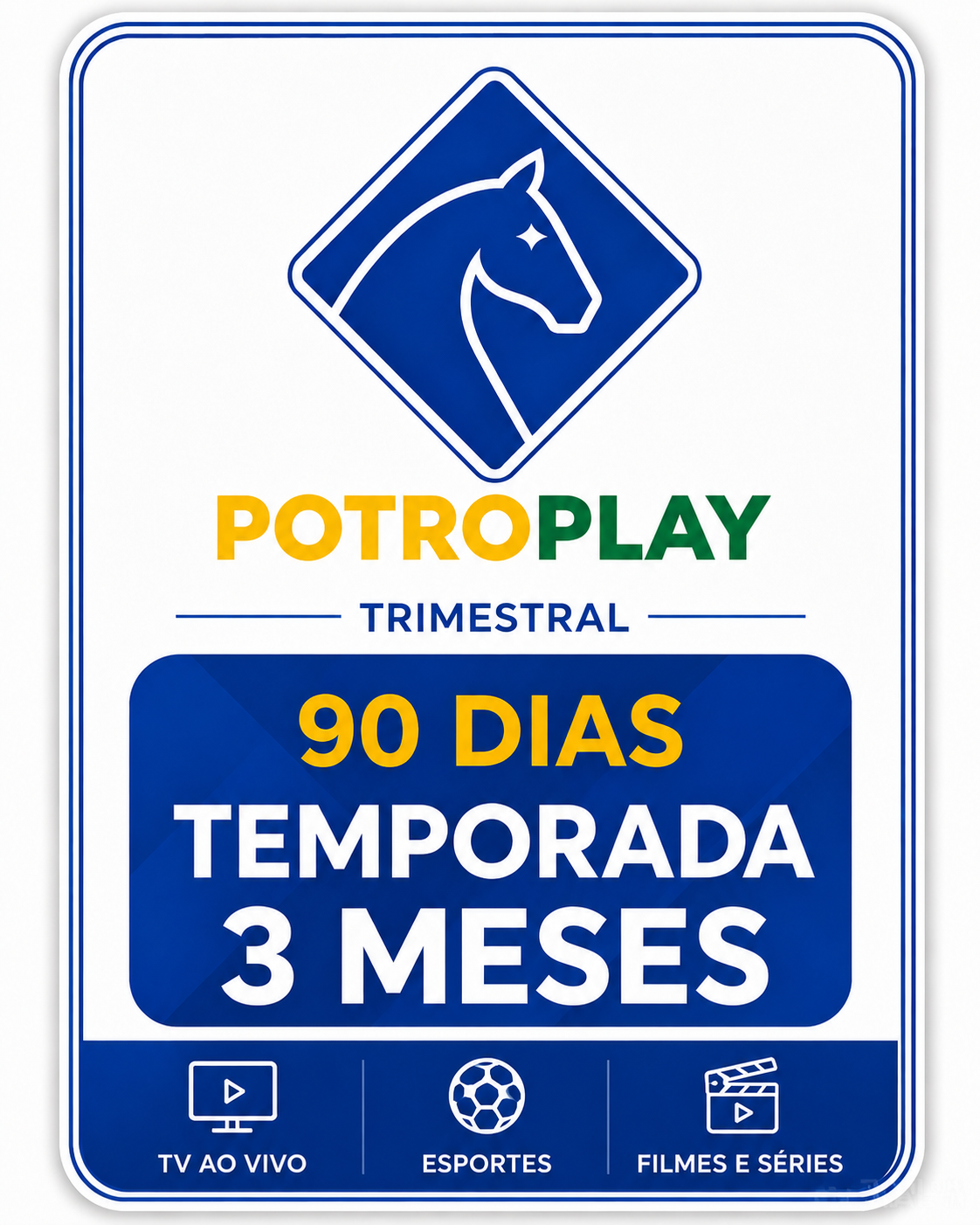 PotroPlay Brasil plano trimestral 90 dias