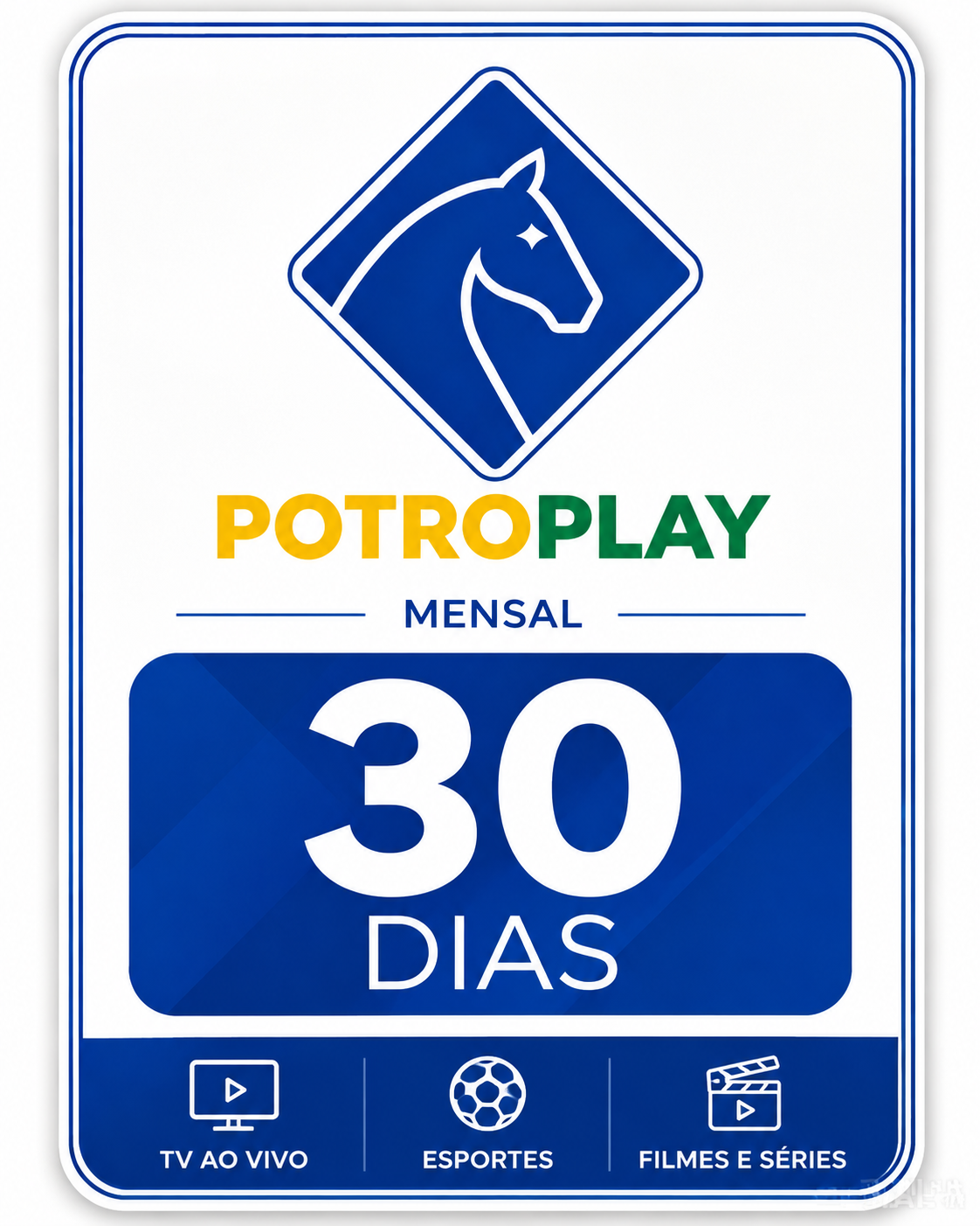 PotroPlay Brasil plano mensal 30 dias
