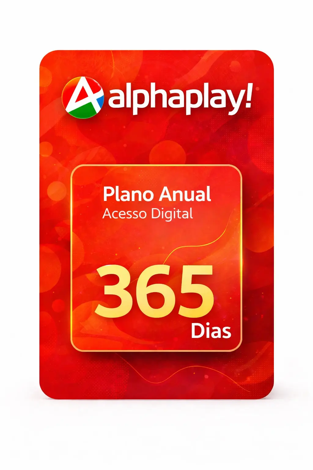 Recarga AlphaPlay 365 dias - Plano Anual +10.000 Canais