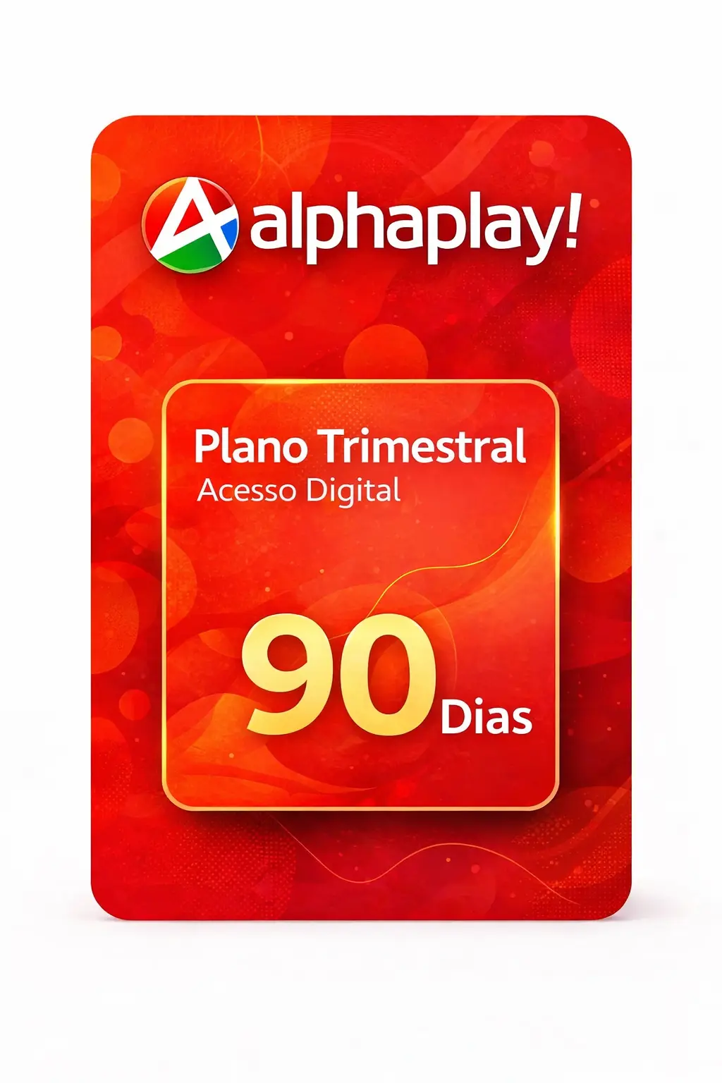 Recarga AlphaPlay 90 dias - Plano Trimestral +10.000 Canais