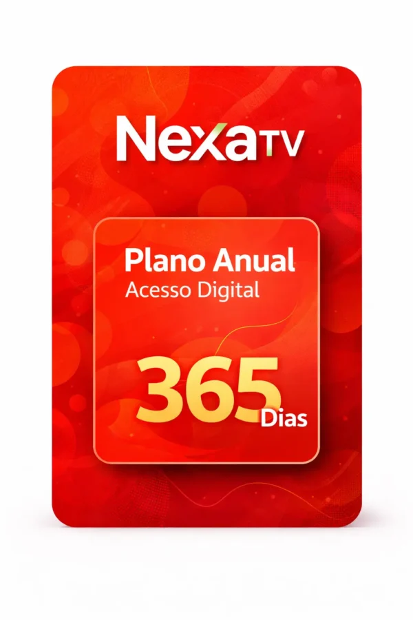 Recarga NaxaTV Anual Recarga NaxaTV 365 dias - Plano Anual de Streaming ao Vivo