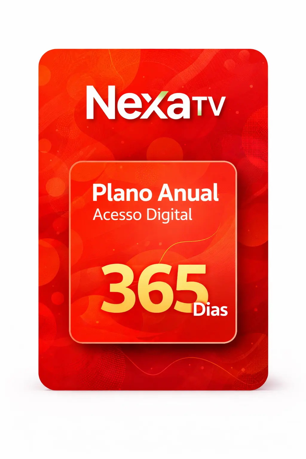 Recarga NexaTV 365 dias - Plano Anual de TV ao vivo