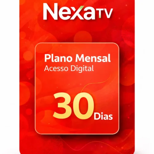 Recarga NaxaTV Mensal Recarga NaxaTV 30 dias - Plano Mensal de Streaming ao Vivo