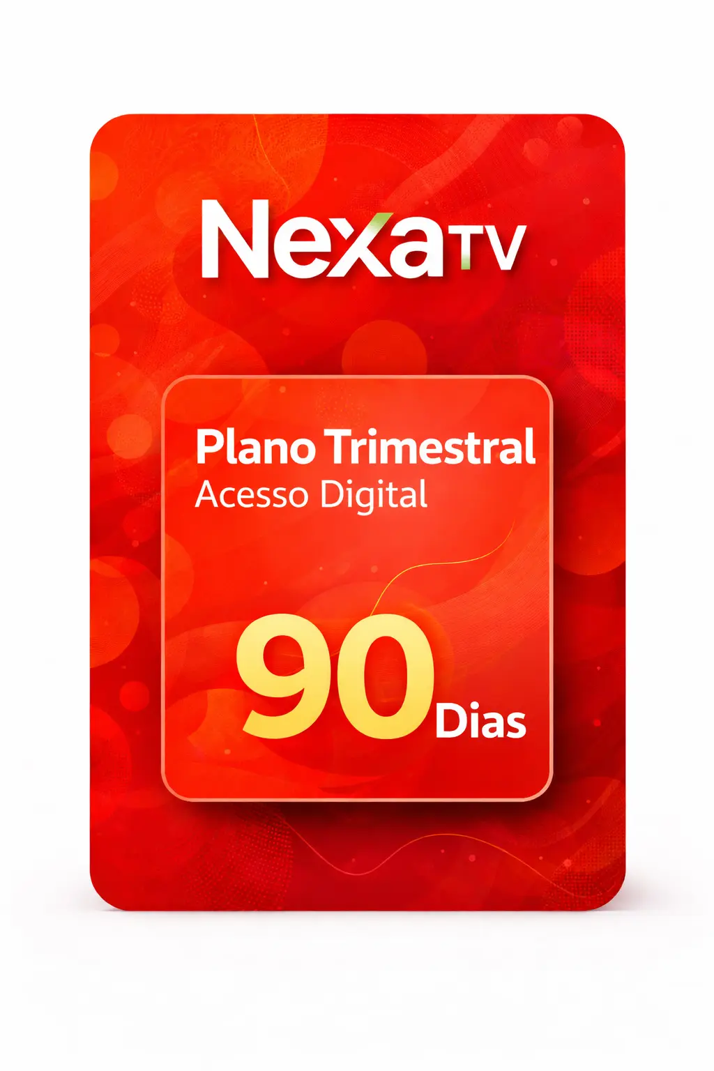 Recarga NexaTV 90 dias - Plano Trimestral de TV ao vivo