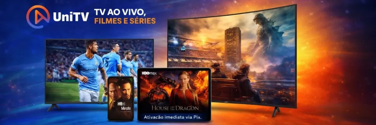 Recarga UniTV Brasil com canais ao vivo filmes e séries