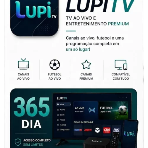 LUPITV TV ao vivo 365 dias LUPITV plano Anual para TV ao vivo