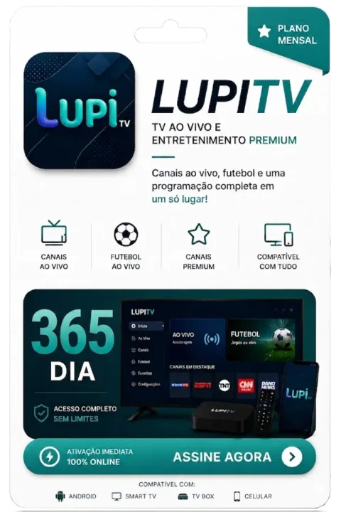 LUPITV Brasil plano anual 365 dias