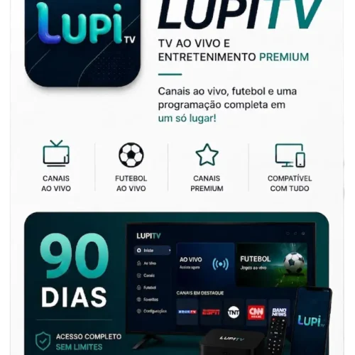 LUPITV TV ao vivo 90 dias LUPITV plano Trimestral para TV ao vivo