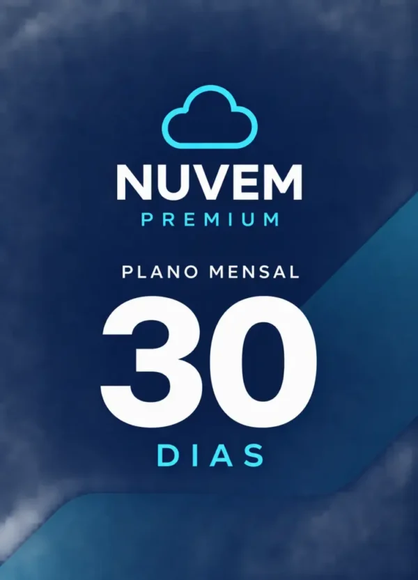 Recarga Nuvem Premium 30 dias — Plano mensal