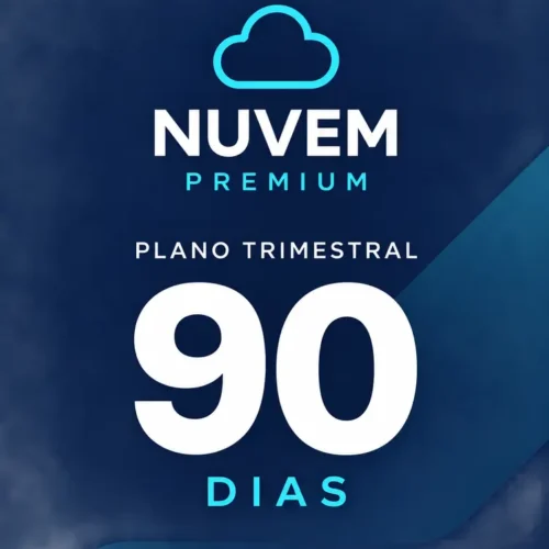 Recarga Nuvem Premium 90 dias — Plano trimestral
