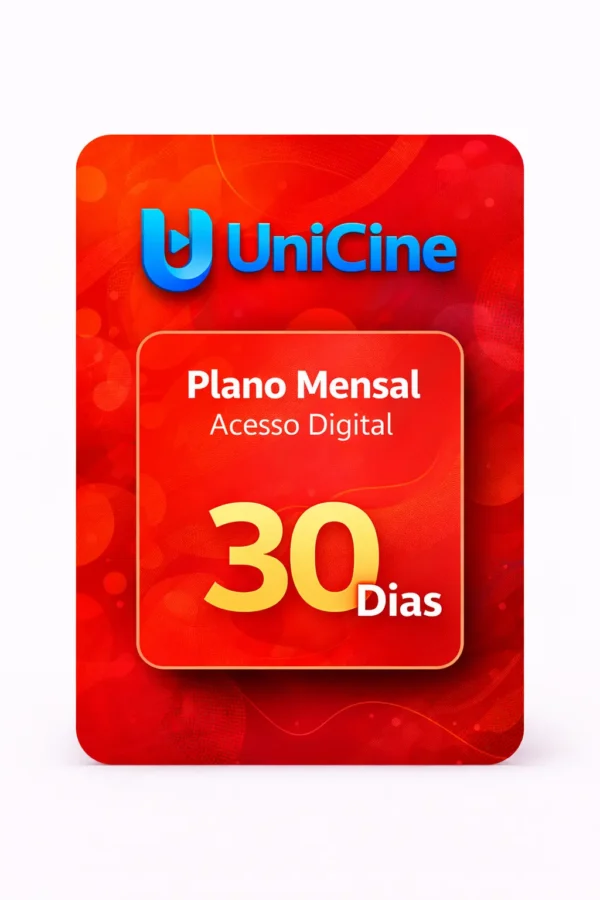 Recarga UniCine 30 dias — Plano mensal